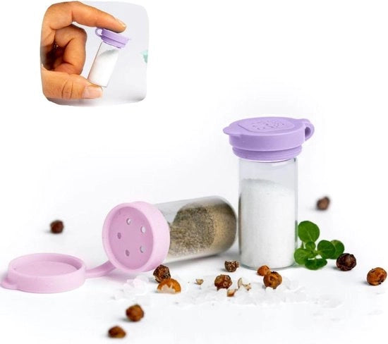 Set di mini-salieri da 2 a 5 ml - salieri extra piccoli - da viaggio - campeggio - lavanda Salieri da viaggio