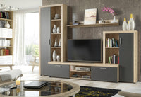 kit parete living nobel 271x200x42 naturale/k016 cod:ferx.677753