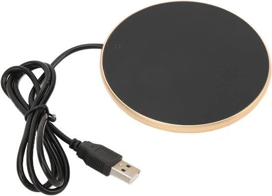 Mokwarmer compatta e portatile con riscaldamento a candela - riscaldatore acqua resistente - spegnimento automatico - coperchi (in oro).