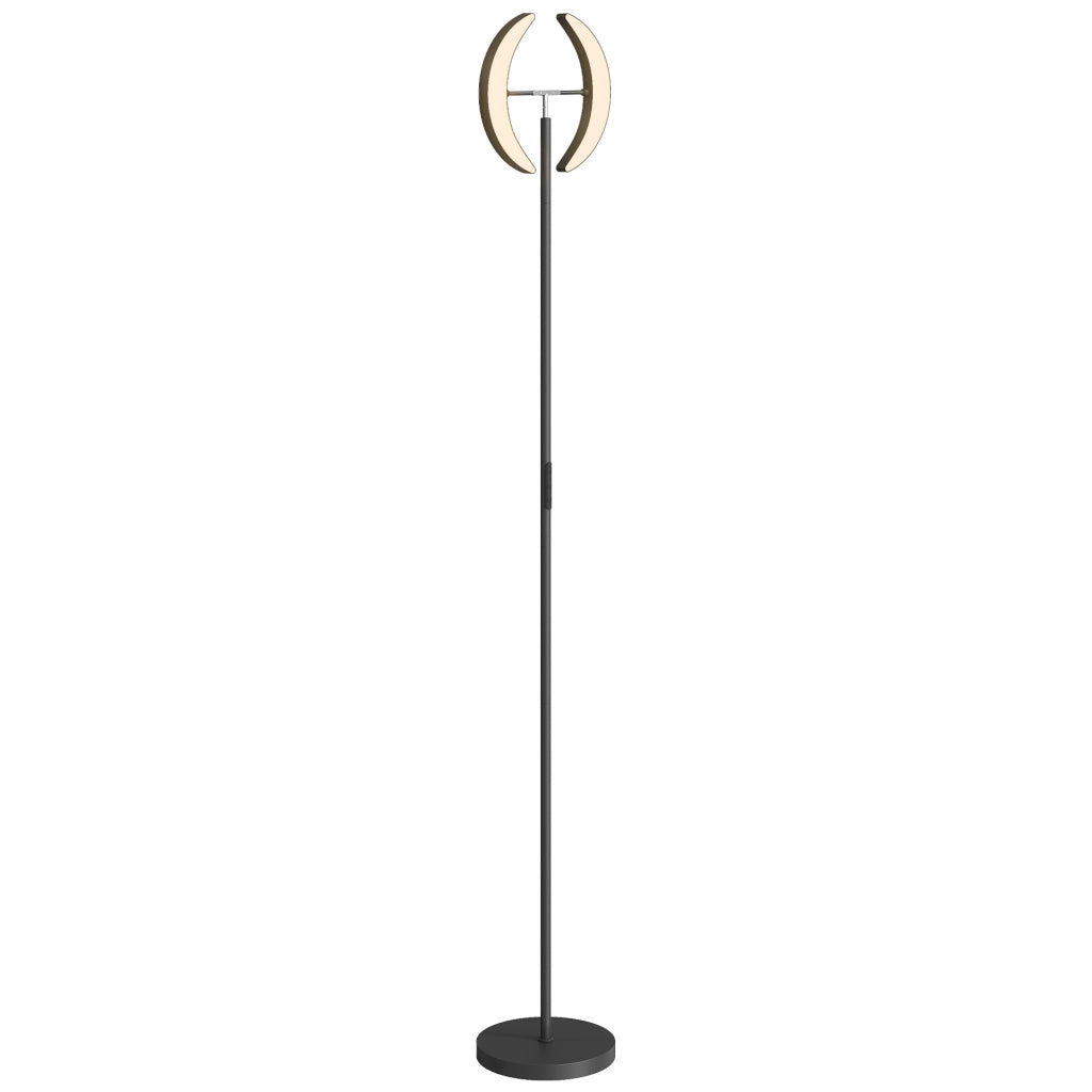 Lampada da Terra RGB Dimmerabile ¨C Xylo ¨C Luce Multicolore Rotante Nero