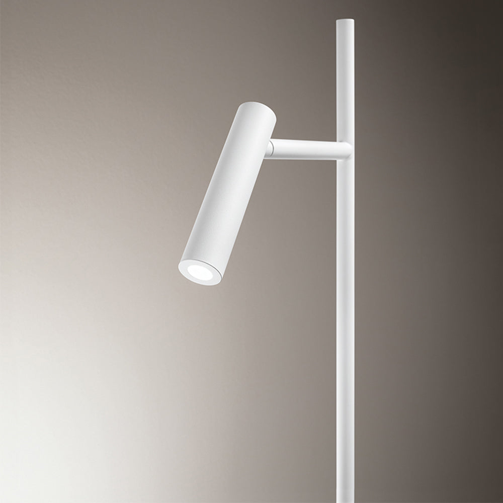 Piantana Moderna Gambo Metallo Bianco Acrilico Led 6W 3000K