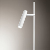 Piantana Moderna Gambo Metallo Bianco Acrilico Led 6W 3000K