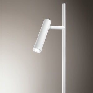 Piantana Moderna Gambo Metallo Bianco Acrilico Led 6W 3000K