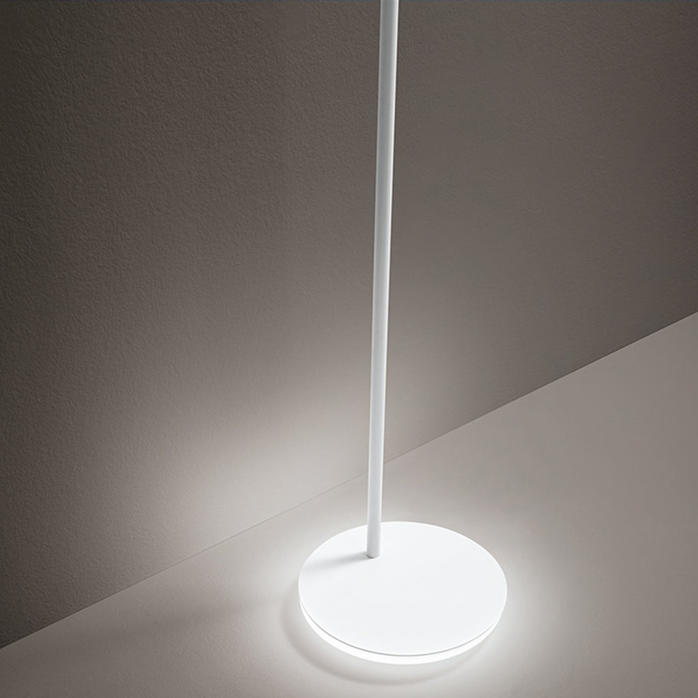 Piantana Moderna Gambo Metallo Bianco Acrilico Led 6W 3000K