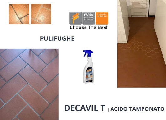 Pulifughe Decavilt Faren 750 ml pulizia fughe pavimenti superfici verticali