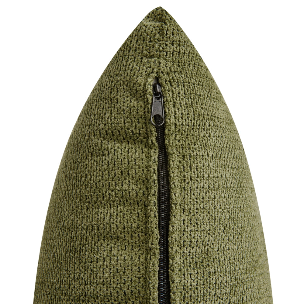 Poltrona Verde Poliestere Cuscino Girevole Sfoderabile Schienale Rotondo Stile Retro Glam Soggiorno