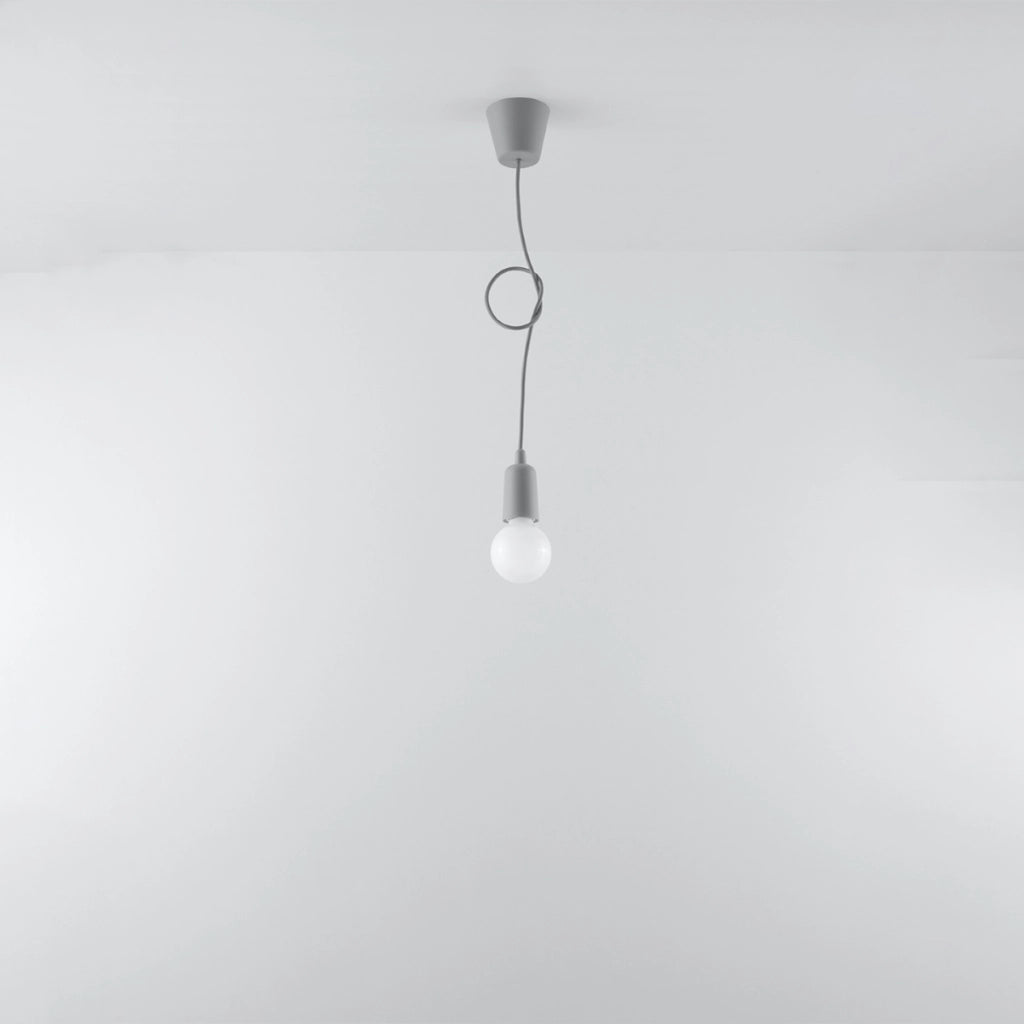 Lampada a sospensione DIEGO 1 grigio