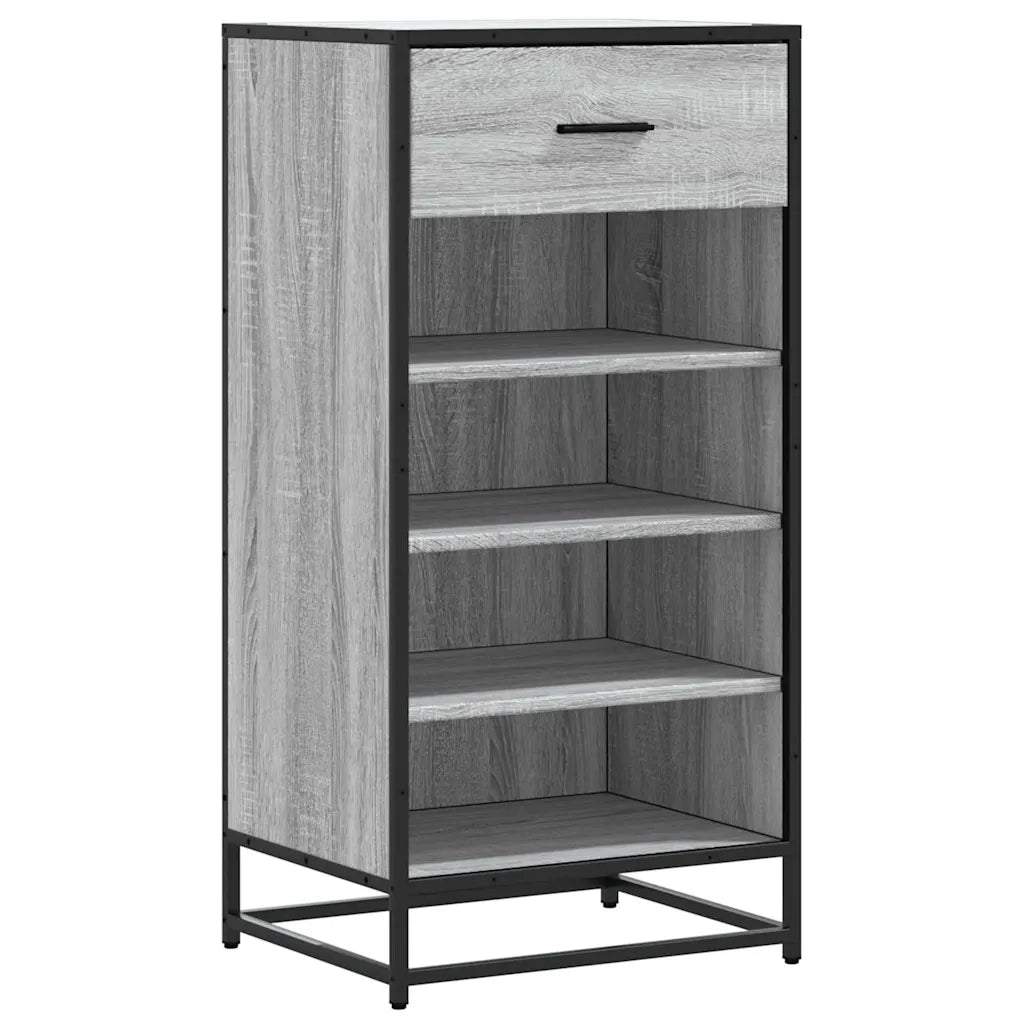 Scarpiera Grigio Sonoma 48x38x97,5 cm in Legno Multistrato