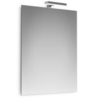 specchio filo con lampada led cm.20 cm.60x80 cod:ferx.677892