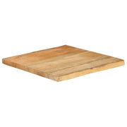 vidaXL Piano Tavolo 80x80x3,8 cm Bordi Vivi in Legno Massello Mango
