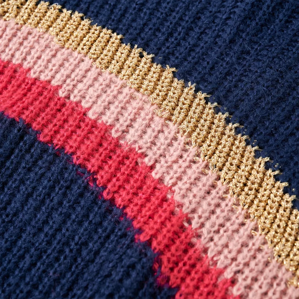 Maglione per Bambini Lavorato a Maglia Blu Marino 140 14533
