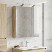 Mobiletto per specchio da bagno Rovere Sonoma 60 x 14,5 x 70 cm