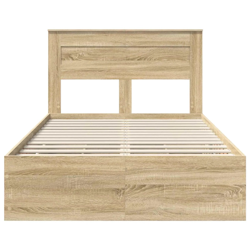 Struttura del letto con cassetto Rovere Sonoma 120 x 200 cm