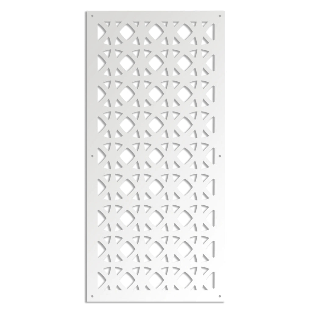DARKSIDE - Pannello in PVC traforato - Parasole Colore: bianco, Misura: 50x150 cm