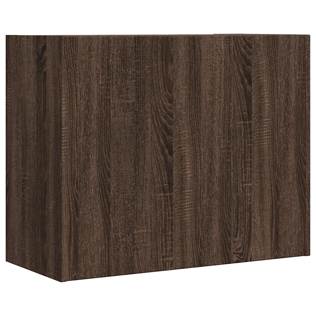 Armadietto a Muro Rovere Marrone 75x35x60 cm in Truciolato 848422