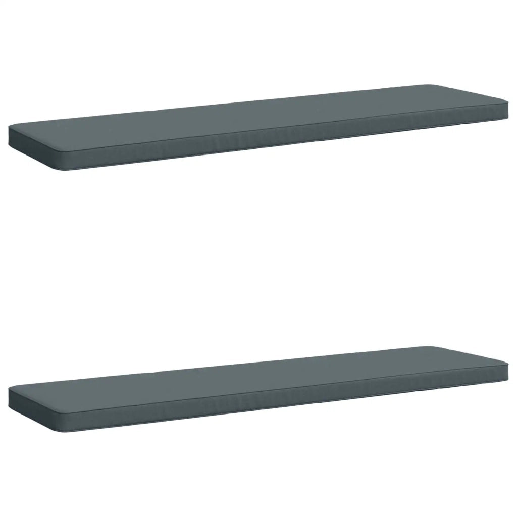 Cuscini per Panchina a 2 Pezzi VUGHT 2 pz 100% Poliestere Blu 951353