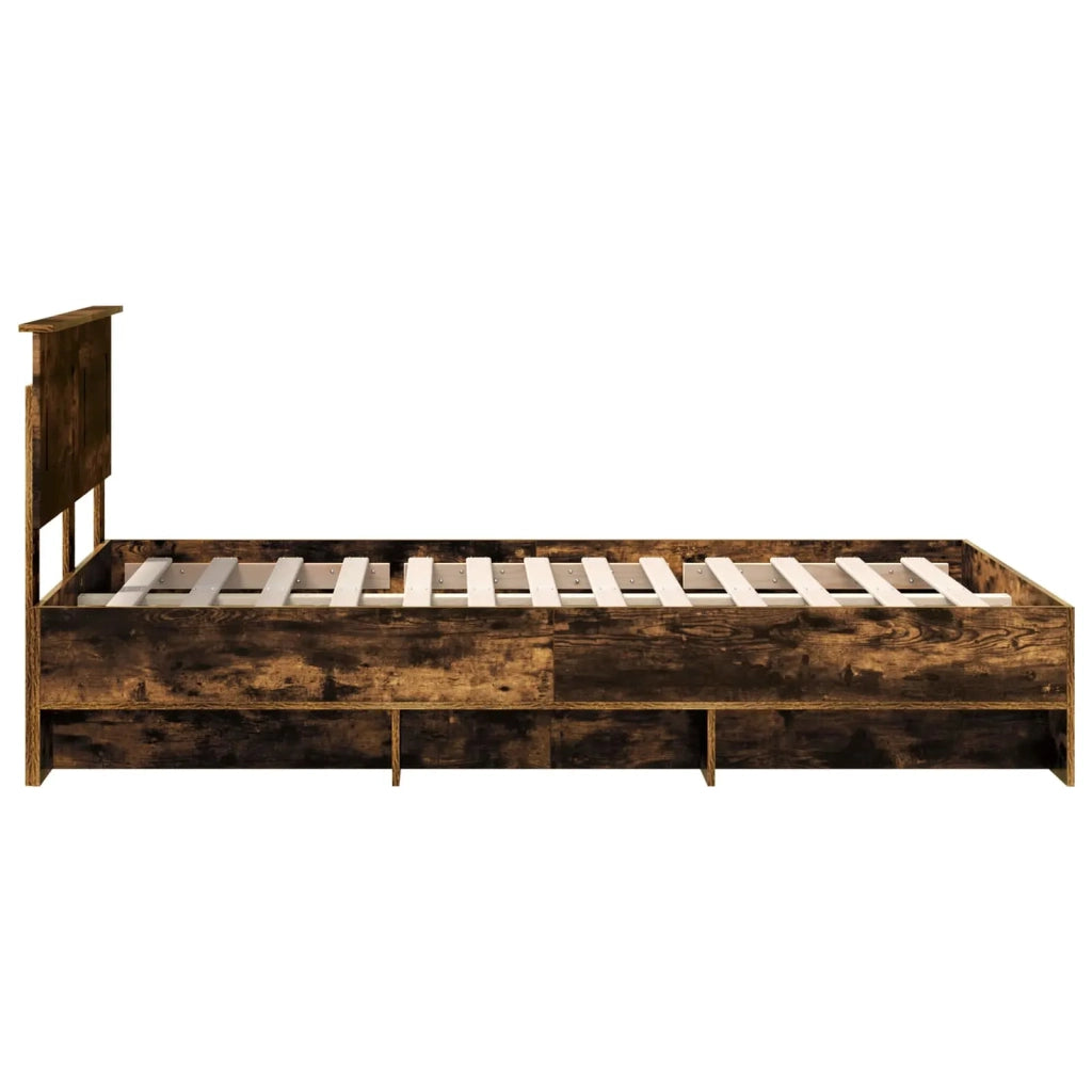 Struttura del letto Rovere fumé 120 x 123 cm Legno multistrato 3408876