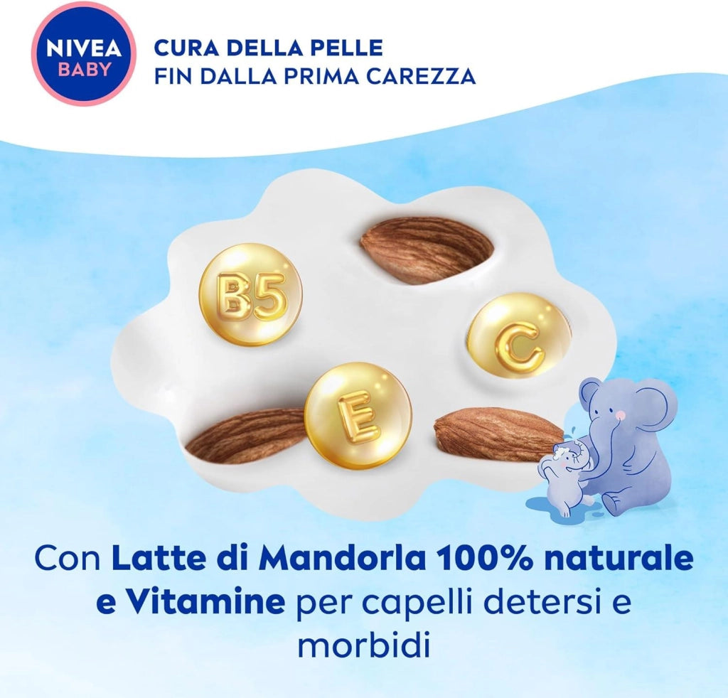 NIVEA BABY SHAMPOO DELICATO & NEUTRO 200 ML DETERSIONE DELICATA NO LACRIME SENZA SOLFATI