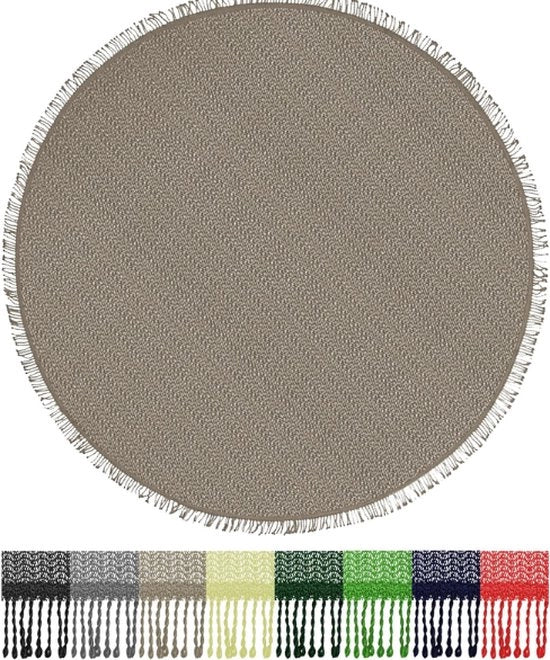 Tappeto per tavolo da giardino con frange - Disponibile in Rond e Rettilineo