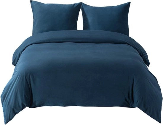 Set di copriletto a letto - Copriletto a soffice in microfibra 135 x 200 cm con copripiumone 80 x 80 cm