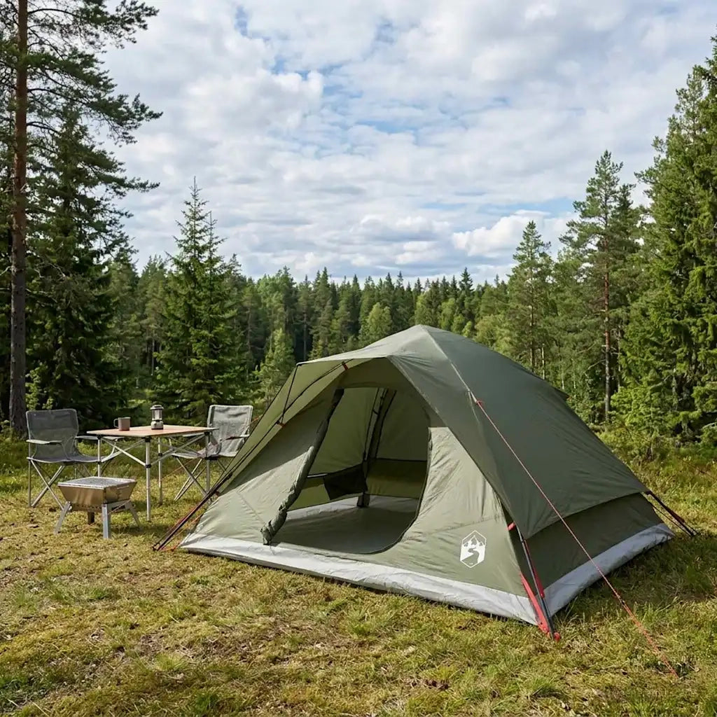 Tenda Istantanea con tetto Verde Oliva 305 x 215 x 140 cm 42029018