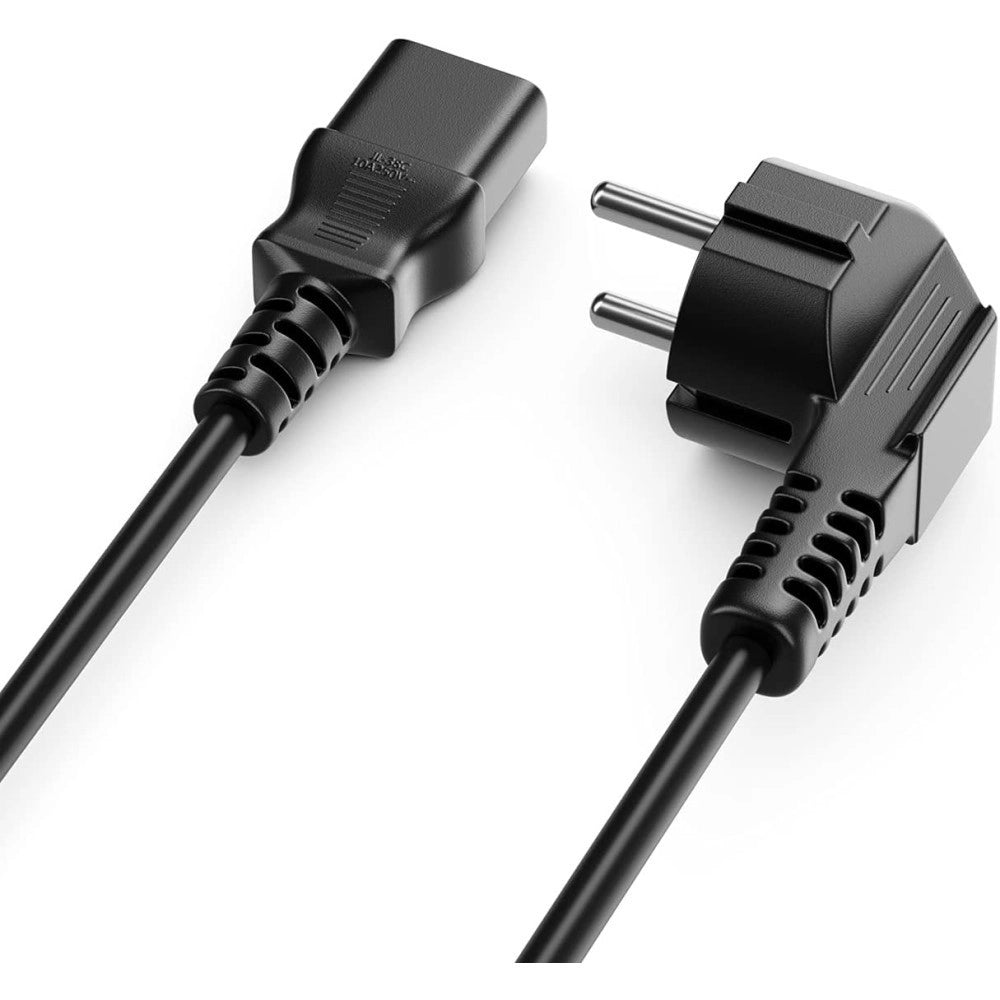 Trade Shop - Cavo Alimentazione Tripolare Serie A C13 Schuko Spina Pc F-al01-a 1.5 Mt 250volt -