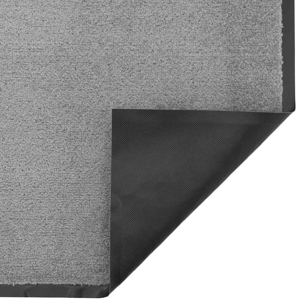 Zerbino antiscivolo flessibile per interni/esterni 90 x 150 cm in polipropilene grigio 02_0058186
