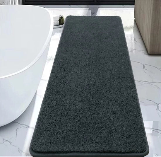 Matrice di microfibra extra grande - estremamente morbida e assorbente - 1 pezzo - grigio - 50 x 120 cm