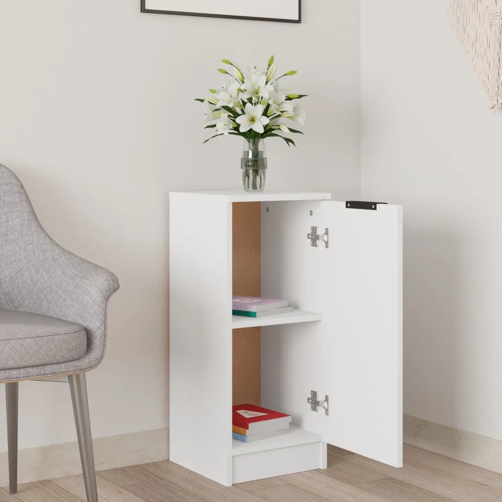 Credenza Bianca 30x30x70 cm in Legno Multistrato 811133