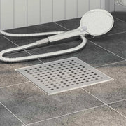Scarico doccia a pois Argento 20 x 20 cm Acciaio Inox 304 42015935
