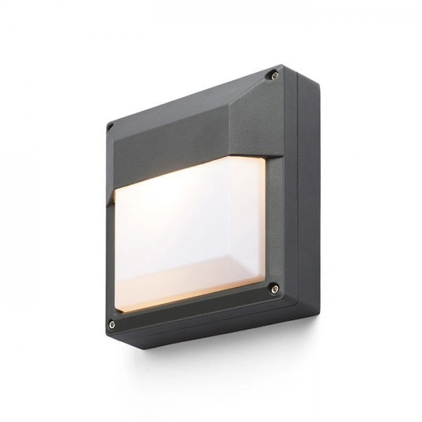 Lampada plafoniera applique DELTA 215 da parete grigio antracite  230V E27 18W IP54