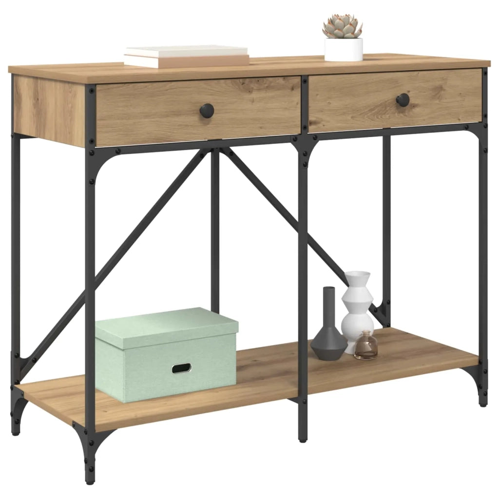 Tavolo consolle Rovere artigianale 100 x 39 x 78,5 cm