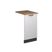 Vicco Pannello frontale della lavastoviglie Bianco casa di campagna 45 cm , PL Rovere