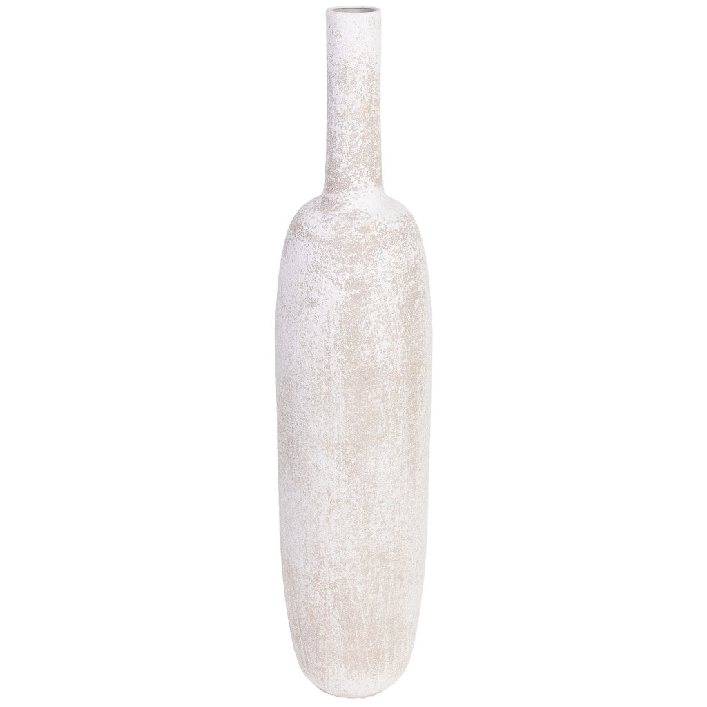 Vaso in metallo grigio 19x19x90h cm