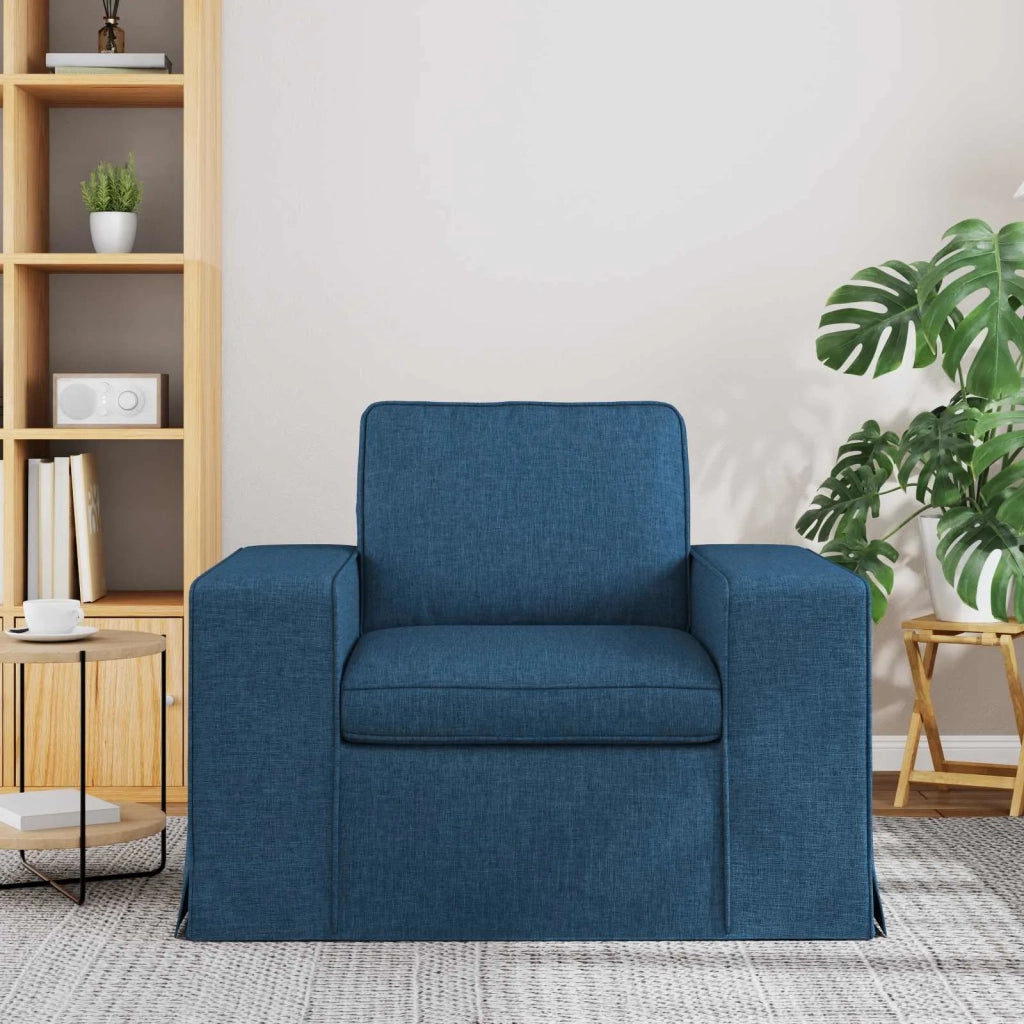 Divano | Divano da soggiorno | Sofa Blu 103 x 80 x 82 cm Tessuto