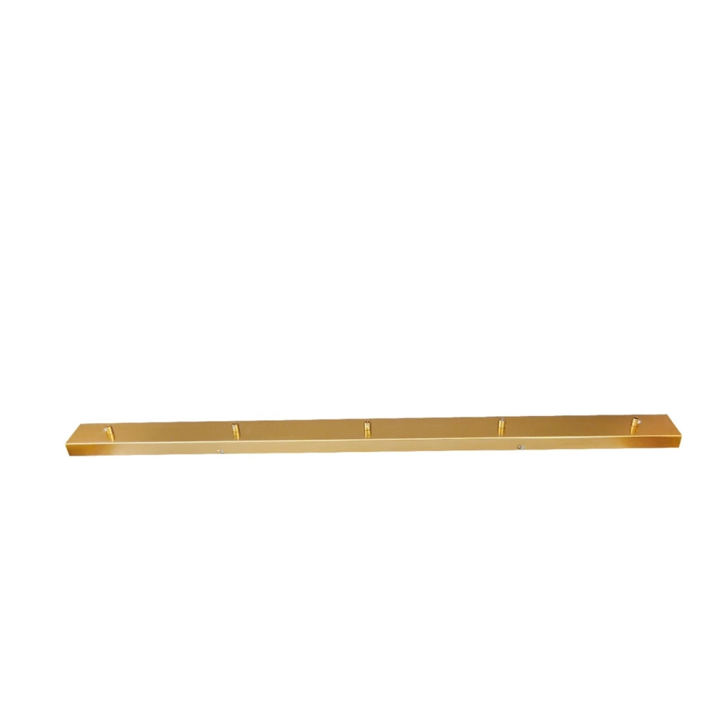 Rosone Multicavo 5 Fori In Metallo Ottone Brunito L120Cm