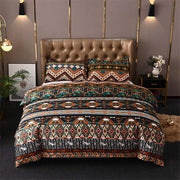 Set di lenzuola da letto bohemien con stile, con disegno mandala e geometrico