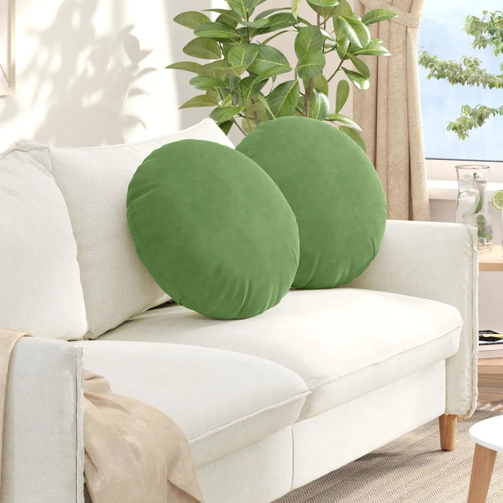 Cuscini per Seduta 2 pz | Cuscini per sedie Verde chiaro ?50 x 19 cm Velluto