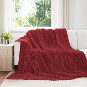 Coperta Rosso Bordeaux 240 x 220 cm Panno 42016939