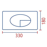 Placca scarico cassetta incasso eco bianca 80005410 pucci 5410