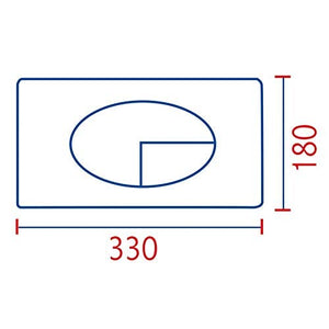 Placca scarico cassetta incasso eco bianca 80005410 pucci 5410