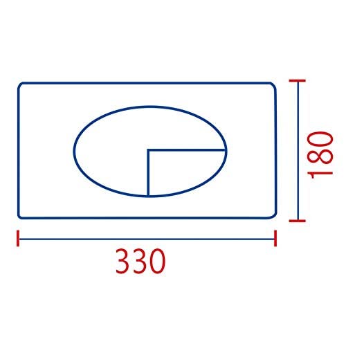 Placca scarico cassetta incasso eco bianca 80005410 pucci 5410
