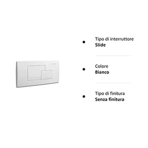 Placca scarico cassetta incasso eco bianca 80005410 pucci 5410