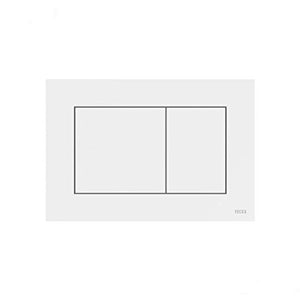 Placca bianca sottile doppio scarico 9240400 tece