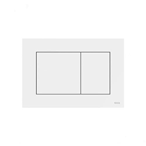 Placca bianca sottile doppio scarico 9240400 tece