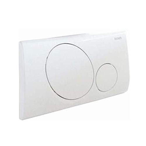 Placca di comando bianca 2 tasti per cassetta incasso modelli Andromeda e Crux Vega Bampi