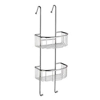 Mensola doccia cestello box doccia a muro portasapone bagno in acciaio Damast