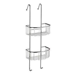 Mensola doccia cestello box doccia a muro portasapone bagno in acciaio Damast