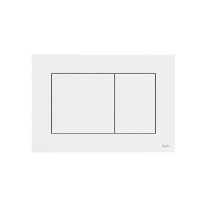 Placca bianca sottile doppio scarico cassetta 9240700 tece