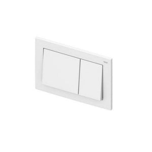 Placca bianca sottile doppio scarico cassetta 9240700 tece